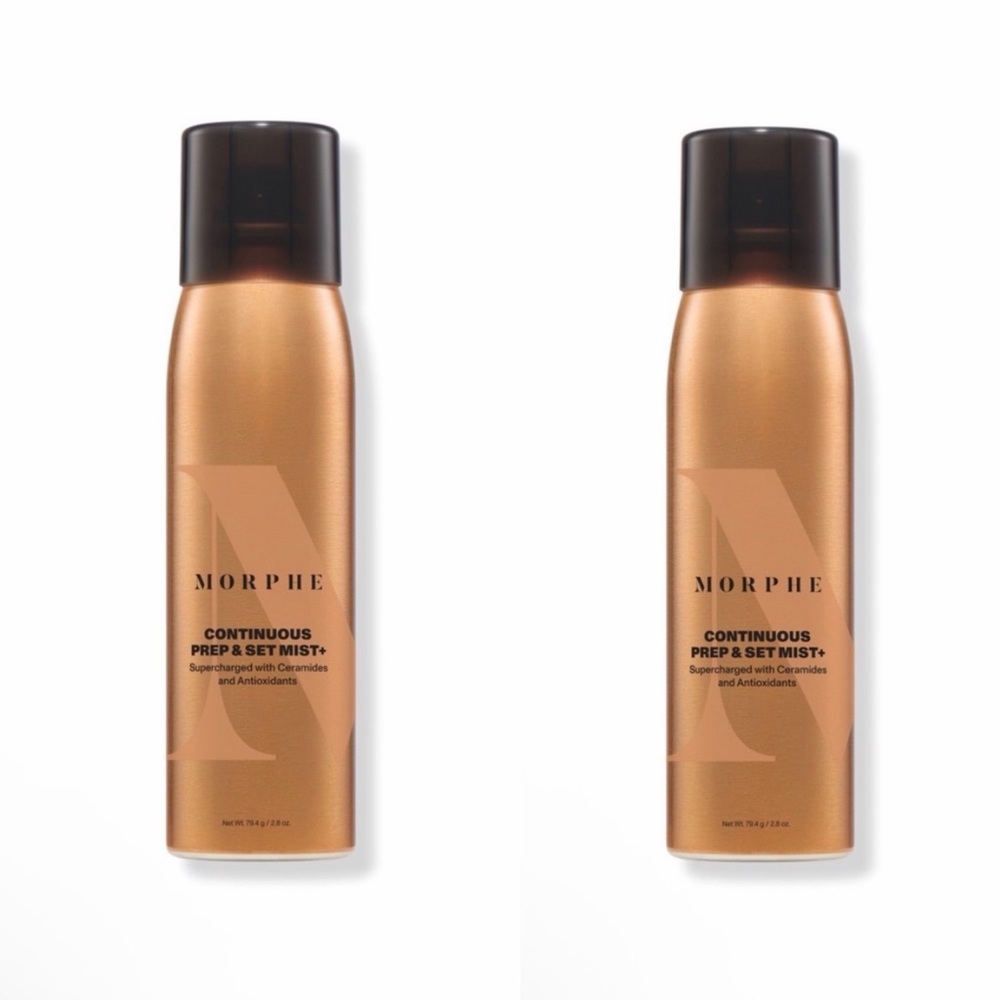 2x Morphe Continuous Prep & Set Setting Mist- Travel Size